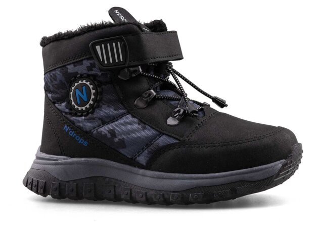 Ndrops 015 Patik Bot - Siyah/Saks - 1