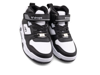 Ndrops 021 Patik Cilt Işıklı - Siyah/Beyaz - 2