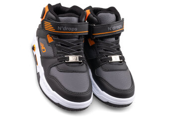 Ndrops 021 Patik Cilt Işıklı - Siyah/Oranj - Ndrops