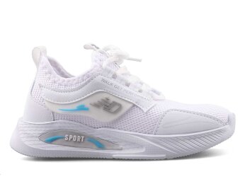 Ndrops 025 Patik Triko Aqua - Beyaz - Ndrops