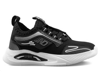 Ndrops 025 Patik Triko Aqua - Siyah/Beyaz - Ndrops