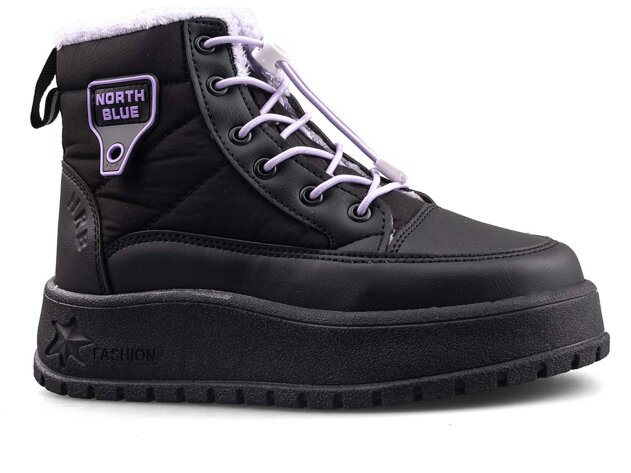 North Blue 037 Filet Bot - Siyah/Lila - 1