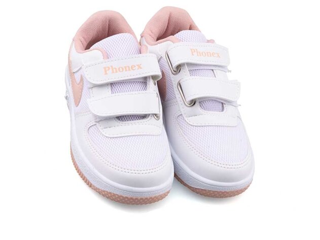Phonex 79 Patik Anrk Işıklı - Beyaz/Pudra - 2