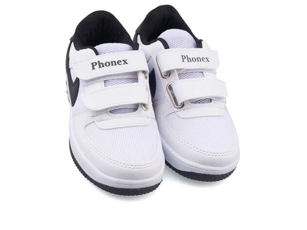 Phonex 79 Patik Anrk Işıklı - Beyaz/Siyah - 2