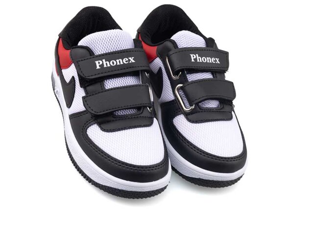 Phonex 79 Patik Anrk Işıklı - Siyah/Kırmızı/Beyaz - 2