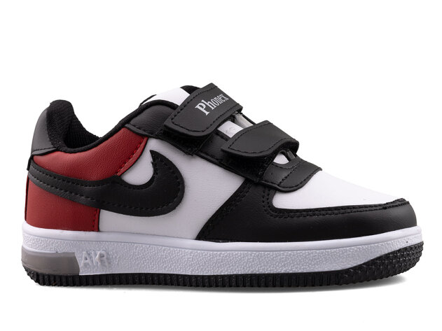 Phonex 79 Patik Cilt Işıklı - Siyah/Kırmızı/Beyaz - 1