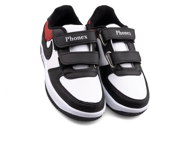 Phonex 79 Patik Cilt Işıklı - Siyah/Kırmızı/Beyaz - 2