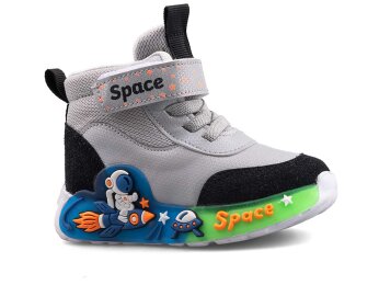 Picasso 151 Bebe Bot Işıklı - Buz/Siyah - Picasso