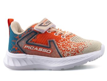 Picasso 228 Patik Triko - Bej/Kiremit/Petrol Mavi - 1