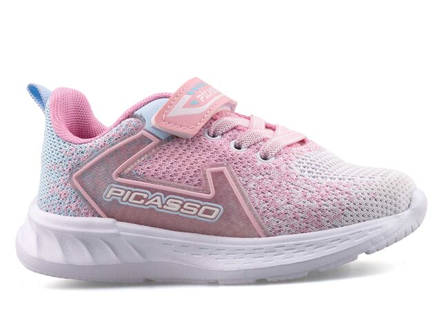 Picasso 328 Filet Triko - Beyaz/Pembe/A.Mavi - 1