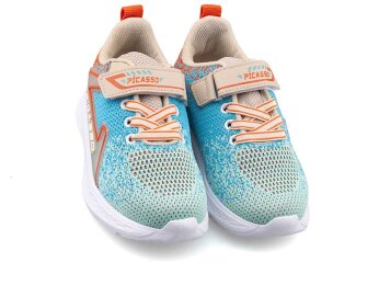 Picasso 328 Filet Triko - Su Yeşili/Mavi/Kiremit - Picasso