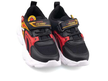 Picasso Kids 226 Patik Anrk - Siyah/Kırmızı - Picasso