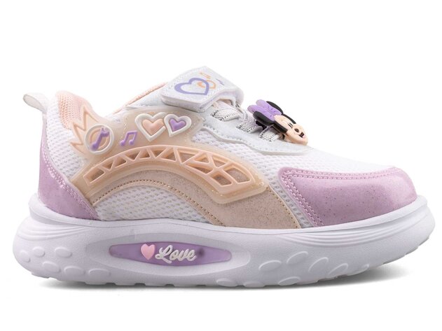 Picasso Kids 227 Patik Anrk Simli - Beyaz/Lila/Simli - 1