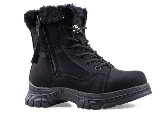 Polact 24072 Filet Bot Kürklü - Nubuk/Siyah - Polact