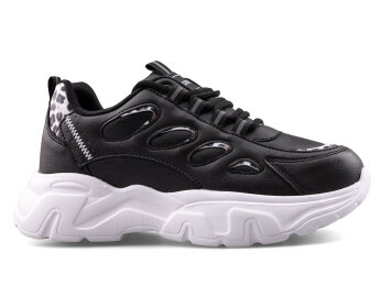 Queen Step 1001 Zenne Cilt - 9 Siyah/Leopar/Beyaz/T - Reback