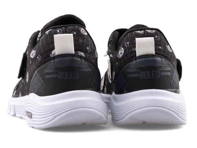 Rolesi 021 Patik Su İtici Işıklı - Siyah/Beyaz - 3