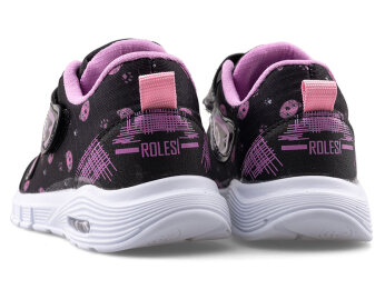 Rolesi 021 Patik Su İtici Işıklı - Siyah/Pembe - 3