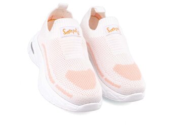 Sempaty 300 Patik Triko Işıklı - Beyaz/Oranj - 2