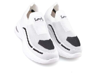 Sempaty 300 Patik Triko Işıklı - Beyaz/Siyah - Sempaty