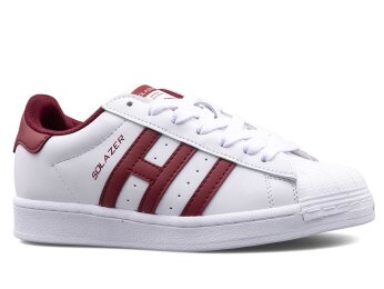 Solazer 059 Garson Cilt - Beyaz/Bordo - Solazer