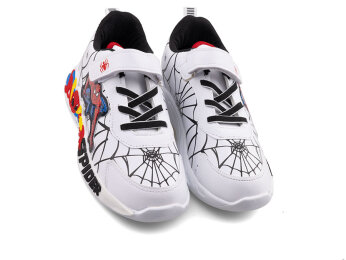 Spider 836 Patik Cilt Işıklı - Beyaz/Siyah - 2