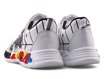 Spider 836 Patik Cilt Işıklı - Beyaz/Siyah - 3