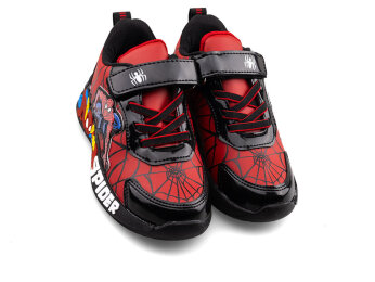 Spider 836 Patik Cilt Işıklı - Kırmızı/Siyah - 2