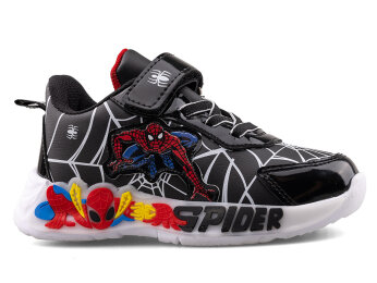 Spider 836 Patik Cilt Işıklı - Siyah/Beyaz - Spider