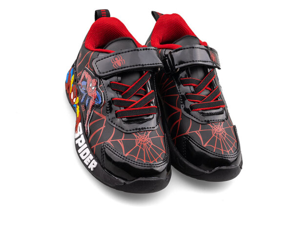 Spider 836 Patik Cilt Işıklı - Siyah/Kırmızı - 2