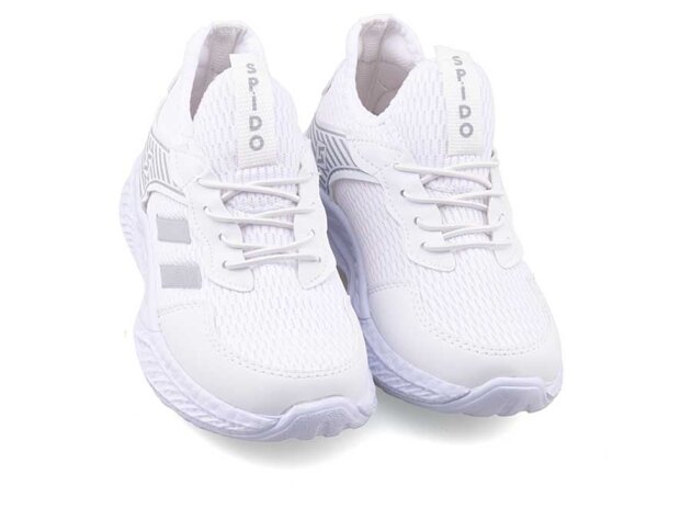 Spido 014 Patik Triko - Beyaz/Gümüş - 2