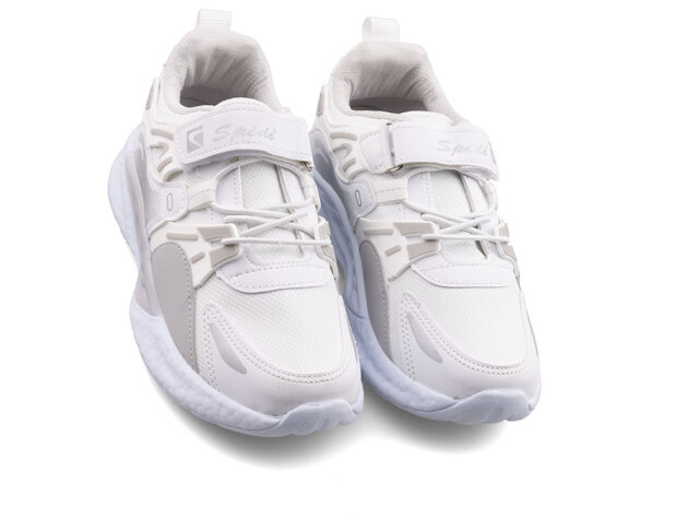 Spido 015 Patik Cilt - Beyaz/Gümüş - 2