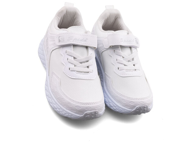 Spido 016 Patik Cilt - Beyaz/Gümüş - 2