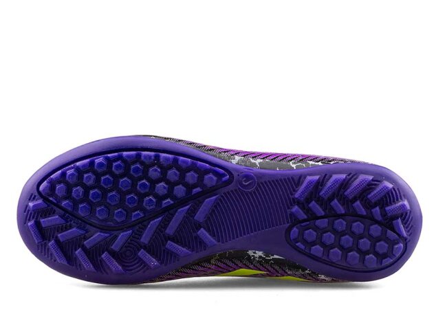 Sportaç 102 Filet Halısaha Çoraplı - Rugan/Siyah/Mor Sarı - 4