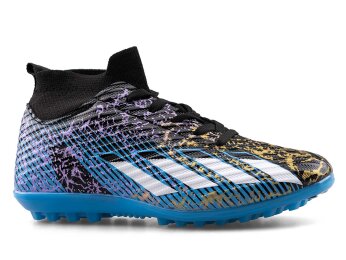 Sportaç 102 Garson Halısaha Çoraplı - Rugan/Siyah/Beyaz/Mavi - Sportaç