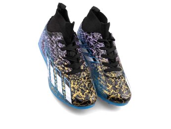 Sportaç 102 Garson Halısaha Çoraplı - Rugan/Siyah/Beyaz/Mavi - Sportaç