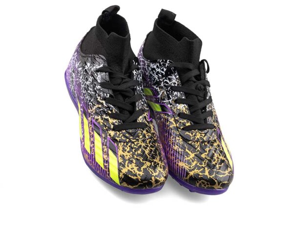 Sportaç 102 Garson Halısaha Çoraplı - Rugan/Siyah/Mor Sarı - 2