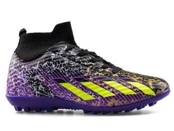 Sportaç 102 Garson Halısaha Çoraplı - Rugan/Siyah/Mor Sarı - Sportaç