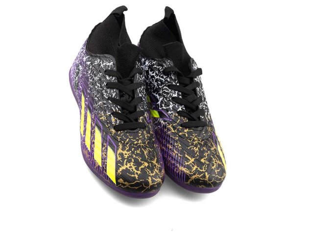 Sportaç 102 Garson Halısaha Çoraplı - Siyah/Sarı/Mor - 2