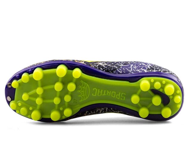 Sportaç 102 Garson Krampon Çoraplı - Mor/Sarı - 4