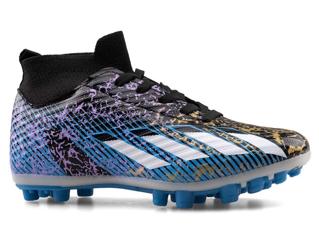 Sportaç 102 Garson Krampon Çoraplı - Rugan/Siyah/Beyaz/Mavi - 1