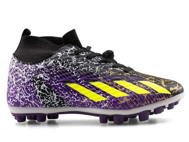 Sportaç 102 Garson Krampon Çoraplı - Siyah/Sarı/Mor - 1