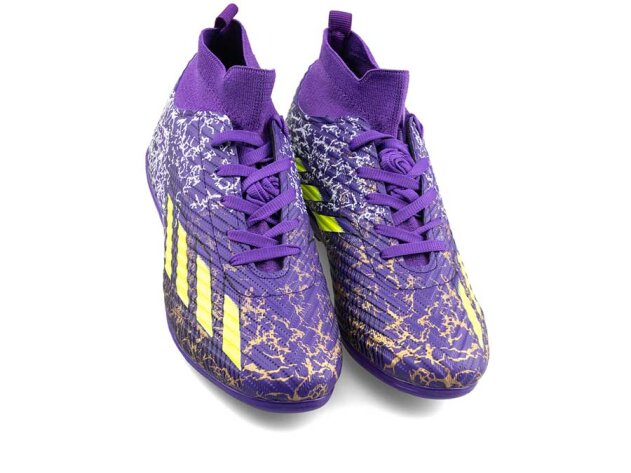 Sportaç 102 Merdane Halısaha Çoraplı - Mor/Sarı - 2