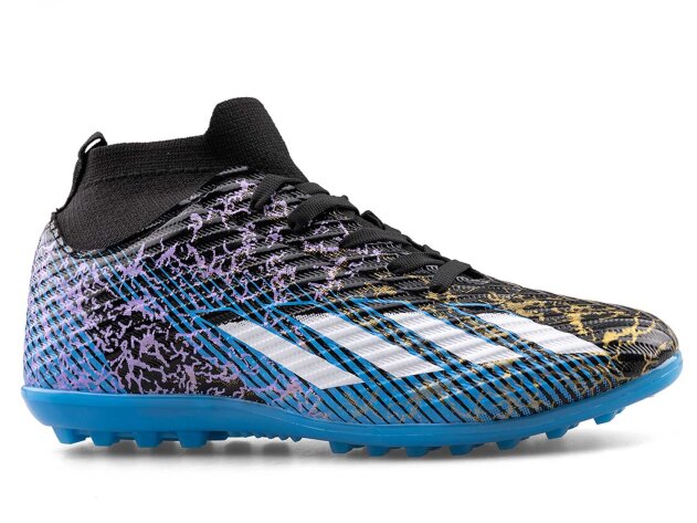 Sportaç 102 Merdane Halısaha Çoraplı - Rugan/Siyah/Beyaz/Mavi - 1