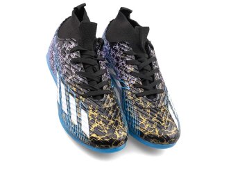 Sportaç 102 Merdane Halısaha Çoraplı - Rugan/Siyah/Beyaz/Mavi - 2