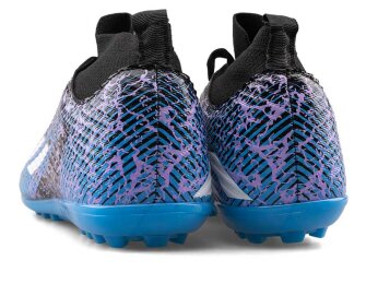 Sportaç 102 Merdane Halısaha Çoraplı - Rugan/Siyah/Beyaz/Mavi - 3