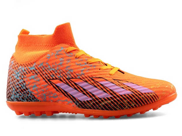 Sportaç 102 Merdane Halısaha Çoraplı - Turuncu/Lila/Siyah - 1