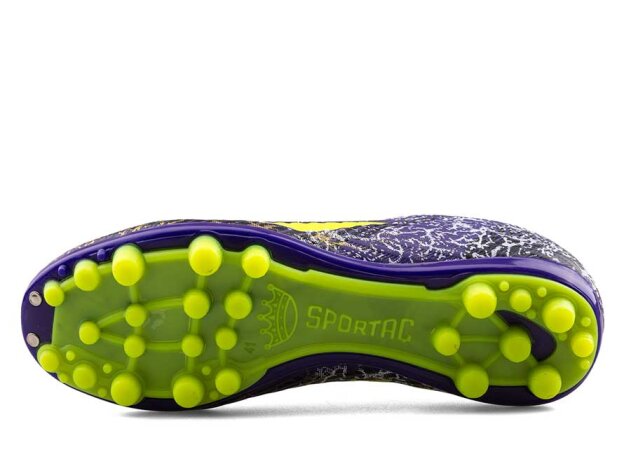 Sportaç 102 Merdane Krampon Çoraplı - Mor/Sarı - 4