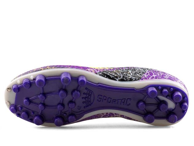 Sportaç 102 Merdane Krampon Çoraplı - Rugan/Siyah/Mor Sarı - 4