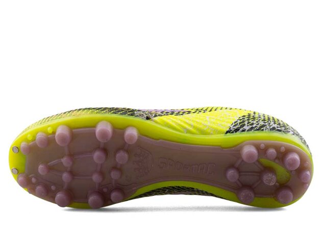 Sportaç 102 Merdane Krampon Çoraplı - Sarı/Lila/Siyah - 4