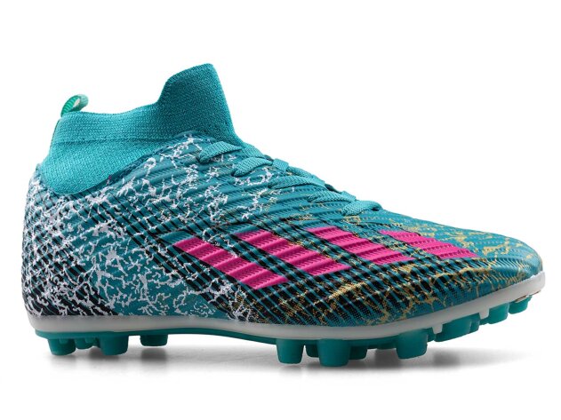 Sportaç 102 Merdane Krampon Çoraplı - Turkuaz/Fuşya/Siyah - 1